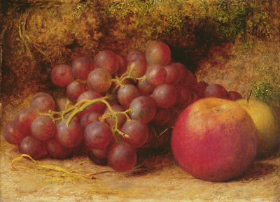 Still Life with Apples and Grapes, c.1860 by William J. Webbe or Webb